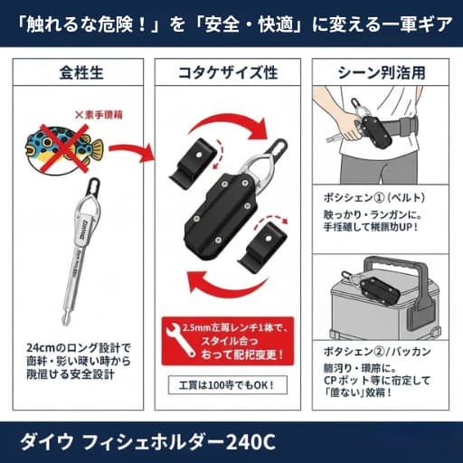 フィッシュグリップ ダイワ インフォグラフィック