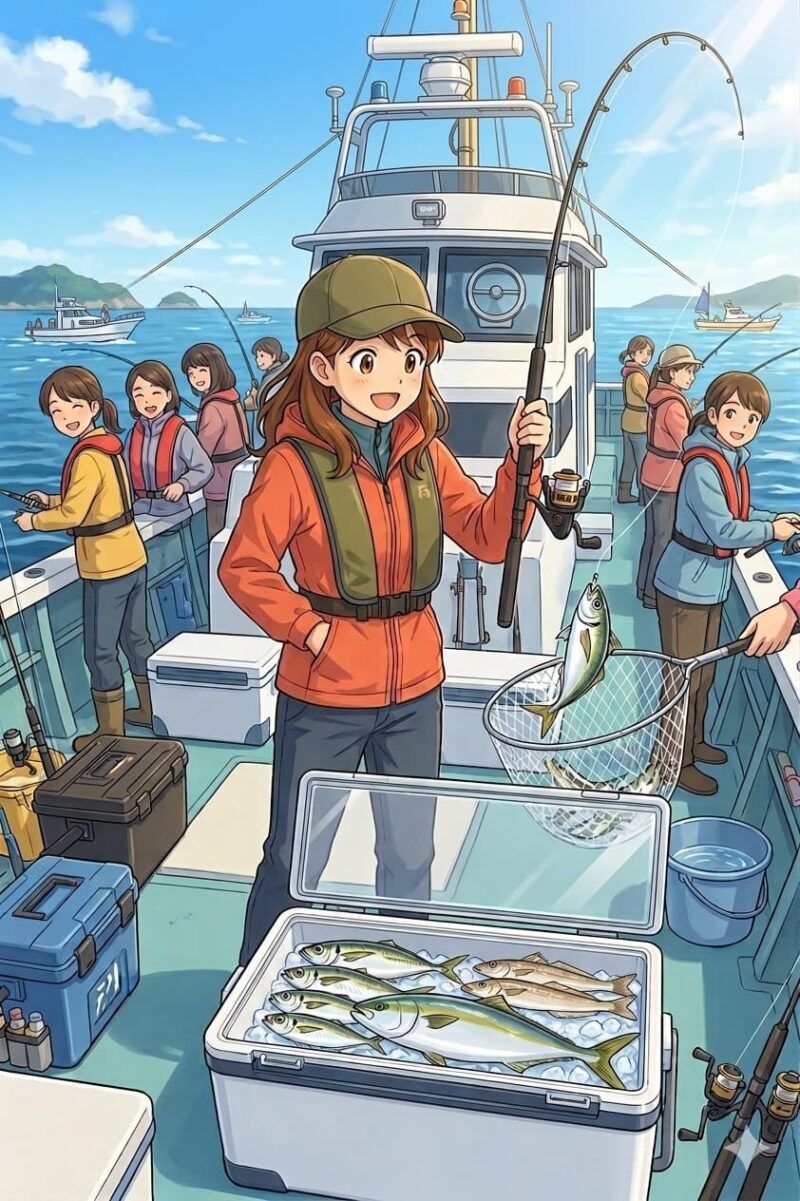 女性 釣り体験 船釣り 関東 初心者