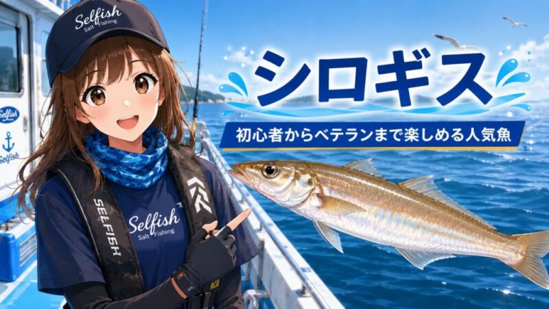 東京湾の船シロギス釣りを紹介する菜々子の見出し画像