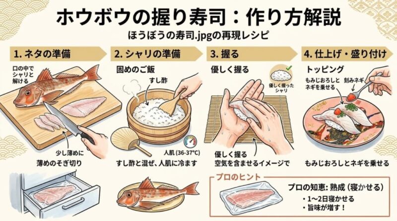 ほうぼうの寿司解説用画像