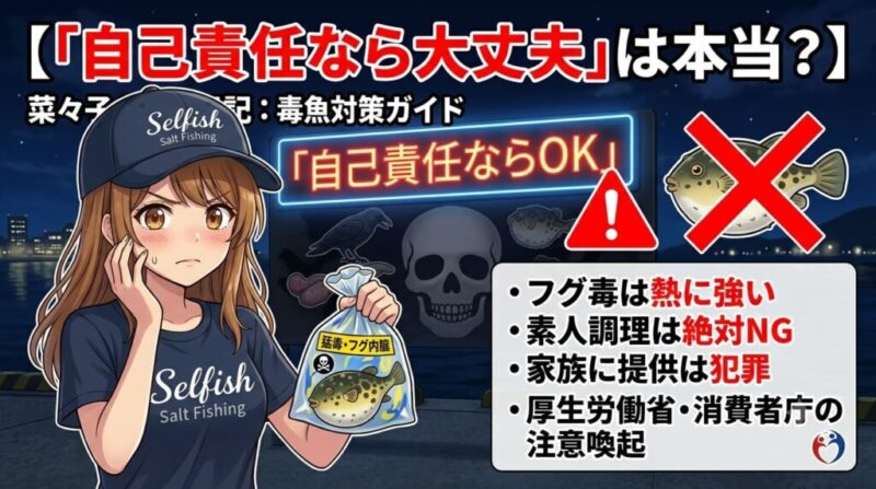 フグを自分で捌く「自己責任なら大丈夫」は本当?解説イラスト