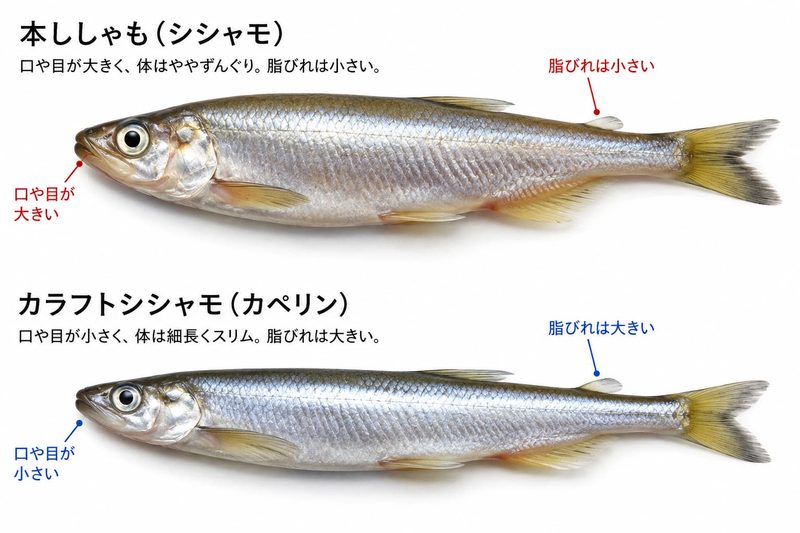本ししゃもとカラフトシシャモの違い