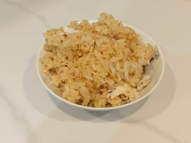 レンコダイの炊き込みご飯