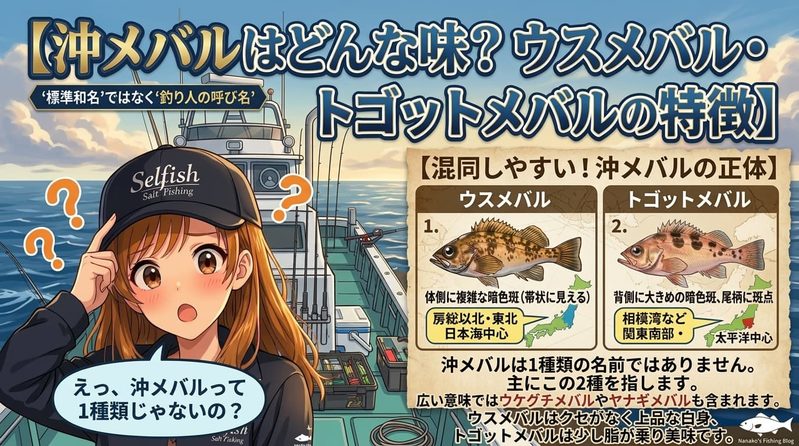 見出し画像【沖メバルはどんな味?ウスメバル・トゴットメバルの特徴】